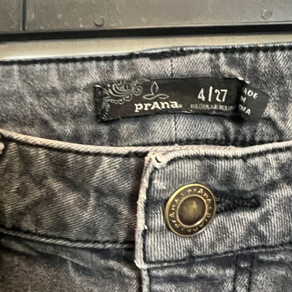5/$25 PrAna Jeans Womens Sz 4 Gray Denim Skinny Stretch Pants sz 4/27 - Picture 3 of 10